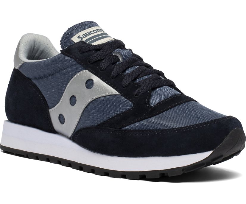 Women's Saucony Jazz 81 Originals Navy / Silver | Singapore 029EBCX